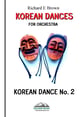 Korean Dance No. 2 Orchestra sheet music cover